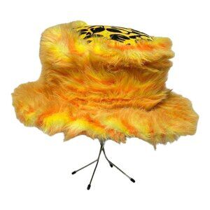 Hat Halloween Costume Dress-up Mardi Gras Yellow Adult Cosplay Boater Bucket